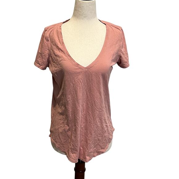 lululemon athletica Tops - LULULEMON Women's Love V-Neck T-Shirt Size S In Pink